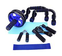 Widybord Equipo de Ejercicio Muscular Prensa Abdominal Rodillo de Rueda Entrenador de Equipos de Fitness en Casa con Barra de Empuje