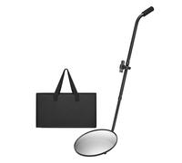 Widybord - Espejos de inspección de coche, metal con luz y mango telescópico de mano para camión bajo vehículo 30 cm