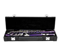 Widybord Estuche de piel para instrumentos musicales, de piel con 16 agujeros