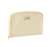 Widybord - Estuche para lápices de capacidad, estuche para estudiantes, estético, estuche de papelería, bolsa con cremallera, suministros escolares, Color crema