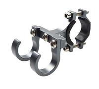 Widybord - Ganchos para Scooter eléctrico para bicicleta, tubo de almacenamiento, ganchos con hebilla, portaauriculares portátil doble para bicicletas eléctricas, titanio
