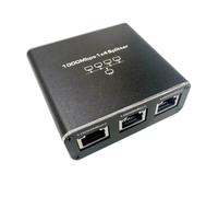 Widybord Gigabit Ethernet 1 entrada 4 salidas 1000 Mbps divisor de cable de Internet 1 a 4 divisor de red RJ45 para Cat5/6/7 Fácil instalación