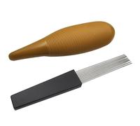Widybord Guiro Instrument - Tambor de con forma de, instrumento de percusión con 1 raspador, herramienta de entrenamiento musical, estilo A