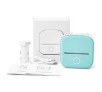 Widybord Impresora Doodle Dash, Impresora de Bolsillo Pegatinas Bluetooth sin Tinta, Impresora Bluetooth Portátil para Fotos, Notas, Álbum de Bricolaje Verde-Blanco