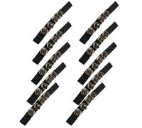 Widybord Instrumento de percusión Orff negro, campana de mano, campana de pie, campana de mano para actuaciones de baile, fácil de instalar, fácil de usar