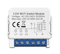 Widybord Interruptor De Iluminación WiFi Inteligente Tuya, Control De 3 Vías, Mini Disyuntor Controlado por Yandex Home, Fácil De Usar