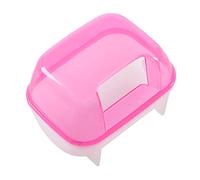 Widybord Jaula de para baño de Mascotas de 10 x 7 x 7 x 7 cm, Color Rosa y