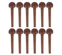 Widybord Juego de 12 clavijas de caoba para piano con ojos de, botón de cuerda, piezas de instrumentos musicales