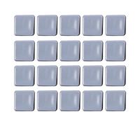 Widybord - Juego de 20 almohadillas de silla, patines de muebles de PTFE, almohadillas de desplazamiento fáciles cuadradas con protector de patas de uñas para piso de madera dura