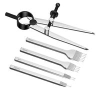 Widybord Juego de cinceles de, herramienta de perforación de cincel de costura de cordones de diamante y divisor de ala para costuras de
