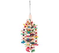 Widybord Juguete masticable para loros, bloques de nudos, juguete para morder, jaula de pájaros, para guacamayos grises africanos y cacatúas