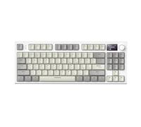 Widybord K86 Tri-Mode RGB Teclado Mecánico Ruso Intercambiable en Caliente Teclado Ruso sin Bluetooth Ruso, Fácil instalación