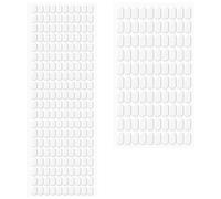 Widybord Kit de 800 piezas de puntos adhesivos de doble cara para colgar en la pared, museo de terremotos, transparentes