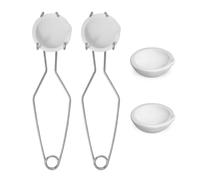 Widybord - Kit de crisol de 6 piezas, taza de vajilla de crisol y cuarzo, crisoles para metal, refinación de y plata