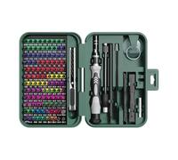 Widybord Kit de mini destornilladores de precisión con identificación por código de color, mini kit de herramientas de reparación magnética 132 en 1 que incluye 108 puntas