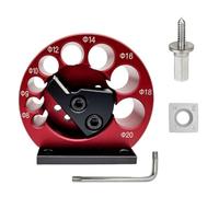 Widybord - Kit de plantilla de fabricación de tacos de 8 agujeros 8 Mm-20 mm con cuchillas para trabajar madera, taladro eléctrico, fresado de tacos, varilla redonda, herramienta auxiliar fácil de