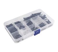 Widybord Kit de tornillos para guitarra eléctrica (9 tipos) para puente de guitarra eléctrica, afinador, interruptor de placa de cuello, botones de correa