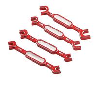 Widybord Llave de Ajuste de Vástago de Empuje, Herramienta de Remoción de Junta de Bola de Tuerca de Tensor para Accesorios de Reemplazo de Coche RC 3/3,2/3,5/3,7/4/5/5,5/6 mm - Rojo