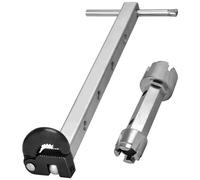 Widybord Llave de lavabo Llave telescópica Llave de fregadero Capacidad ajustable de 3/8 PB a 1-1/4 Po Mandíbula para Herramienta de Llaves de Fontanero de Bañera