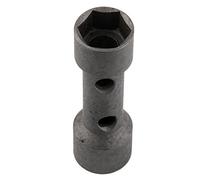 Widybord Llave hexagonal de doble extremo para reparación de bujías, 19 mm, 21 mm, color gris