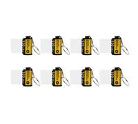 Widybord - Lote de 8 llaveros en rollo de película con memoria de sublimación, llavero en rollo de película para cámara de fotos en blanco con sublimación de doble cara y fácil de instalar