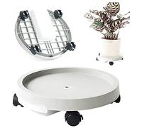Widybord - Maceta de platillo para plantas con cajón, carro de jardinería móvil, paleta de soporte para plantas, capacidad de carga de 180 Lb