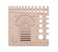 Widybord Manómetro de Aguja de Tejer, Regla de Calibre de Tejido, Regla de Ganchillo, Regla de y Muestra (Jauge Universal/Regla C