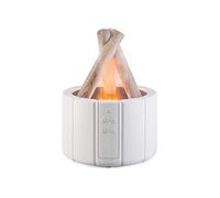 Widybord - Máquina de aromaterapia para fogata, humidificador de llama, decoración de interiores, blanco