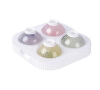 Widybord - Máquina para cubitos de hielo, gran esfera redonda, de 6,5 cm, bolas altas, en forma de cubitos de hielo, bandeja para whisky, cóctel, herramientas de bar, fácil de usar, blanco