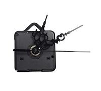 Widybord Mecanismo de movimiento de reloj de pared de cuarzo, color negro, kit de piezas de reparación, mecanismo de movimiento de reloj, negro