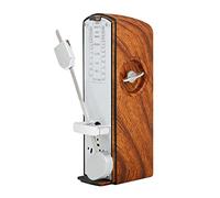 Widybord Metrónomo mecánico para piano, electrónico, retro, para piano universal, guitarra, violín, musical, color madera