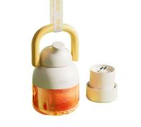 Widybord - Mezclador portátil para batidos y batidos, botella de agua antifugas con pajita extraíble prensa de cítricos portátil sin C