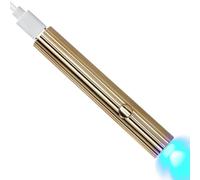 Widybord Mini secador de uñas LED UV de 3 W, portátil, lámpara de secado rápido de uñas, recargable por USB, mini linterna, fácil de instalar, fácil de usar, color dorado