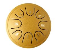 Widybord Mini Tambor Hueco 4,5 Pulgadas 8 Tonos Tambor Hueco Tambor de Lengua de Acero Instrumento de percusión Música para Niños Amarillo