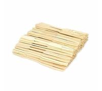 Widybord Mini tenedores de bambú de 3,5 pulgadas, tenedores de frutas, palillos de dientes para aperitivos