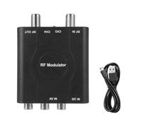 Widybord Modulador RF convertidor AV a RF M61A AV a RF CH3/CH4 canales adaptador de entrada de vídeo para convertidor demodulador VHF, fácil de usar