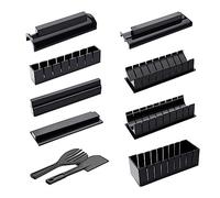 Widybord - Molde de bolas de arroz de ABS de calidad alimentaria, Sushi DIY conjunto de diez piezas de gadgets de cocina, conjunto de sushi modelo de sushi