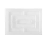 Widybord - Molde de resina de silicona, grandes moldes de bandeja rodante rectángulo para resina epoxi, molde de resina con bordes