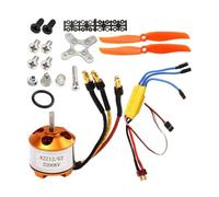Widybord Motor 2212 2200KV + 30A ESC + Hélice 6035 + Protector de hélice Kit de motor eléctrico para accesorios de motor de avión RC
