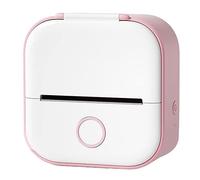 Widybord Nueva actualización de impresión mini impresora térmica portátil impresora de fotos Bluetooth sin fácil de transportar (rosa)