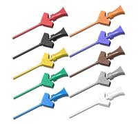 Widybord P5003 10pcs SMD IC Test Hook Clip Mini Grabbers para Jumper Wire DIY Breadboard Osciloscopio Lógico Analizador