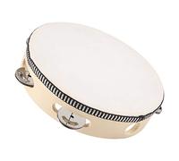 Widybord Pandereta musical de 20,3 cm, tamborina redonda de percusión para KTV