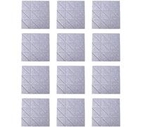 Widybord Paneles acústicos autoadhesivos, 12 unidades de 30 x 30 x 1 cm, paneles decorativos de pared insonorizados, D