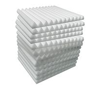 Widybord Paneles de Espuma AcúStica 12 Piezas, Paneles de Pared Insonorizados 30X30X5Cm, Panel Absorbente de Sonido de Alta Densidad para