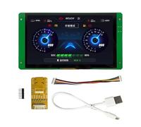 Widybord Pantalla táctil LCD de 7.0 pulgadas, Resolución 800x480 con interfaz RGB. Módulo ESP32-S3 integrado con memoria flash SPI de 16 MB y PSRAM de 8 MB.