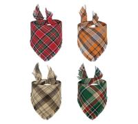 Widybord Pañuelo para perro con borlas y bordes para perro, bufanda triangular para mascotas
