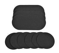 Widybord Paquete de 10 parches para, parches de pedal y almohadillas de tambor, accesorios adhesivos duraderos y fuertes para batería