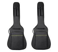 Widybord Paquete de 2 fundas para guitarra eléctrica de 41 pulgadas para guitarra acústica clásica, ukelele, bajo, Black, 500355970