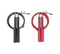Widybord Paquete de 2 Velocidad Cuerda Un Hacer Ejercicios Cuerda Ajustable con Rodamiento de Bolas para Muay Thai Aptitud