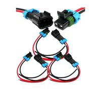 Widybord - Paquete de 3 conectores Metri-Pack 2 pines 30 A, serie 280 multifunción (macho a Pigtail 12 GA) fácil de usar